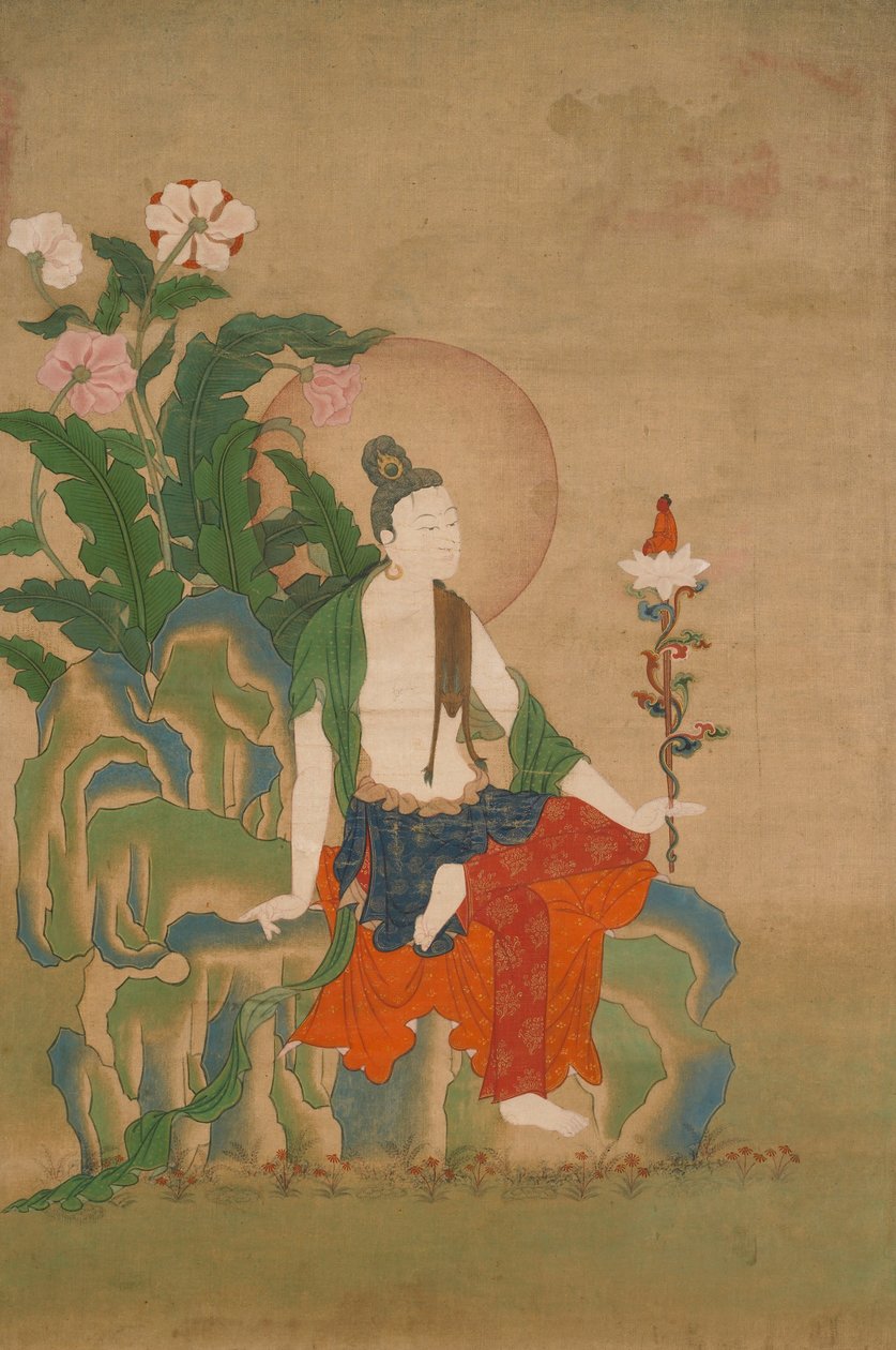 Avalokiteshvara, en av de åtte store Bodhisattvaene av Unbekannt Unbekannt
