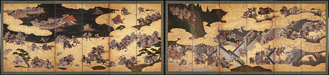Kampscener fra Tale of Heike (Heike Monogatari) av Unbekannt Unbekannt