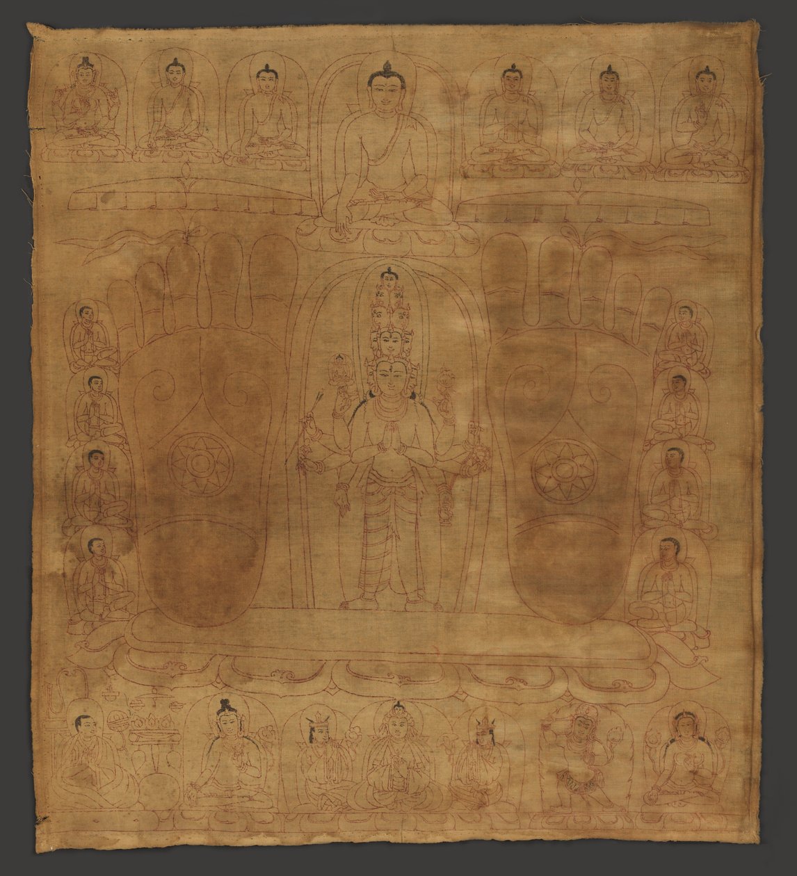 Bodhisattva Avalokiteshvara i tradisjonen til kong Srongtsen Gampo av Unbekannt Unbekannt