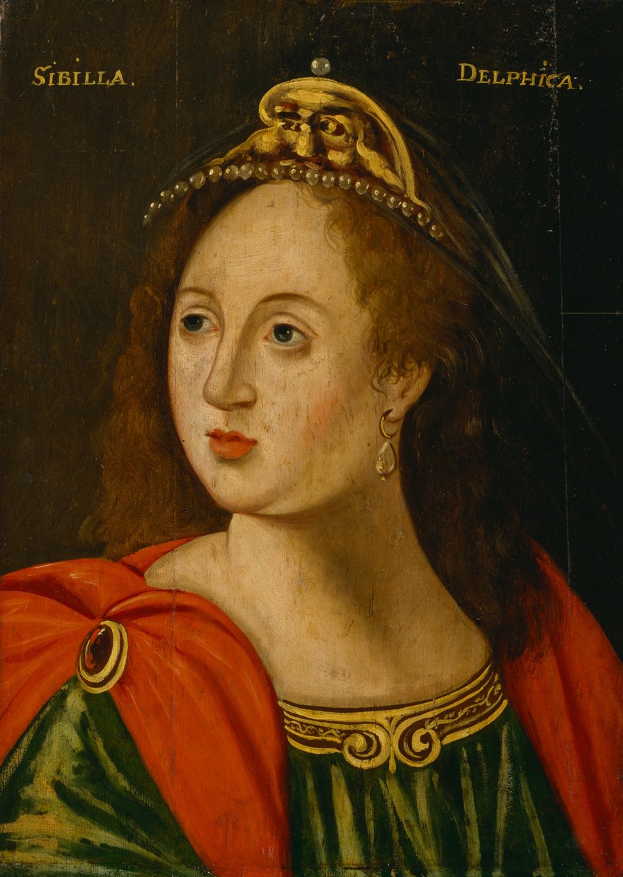 British School - Delphic Sibyl av Unbekannt Unbekannt