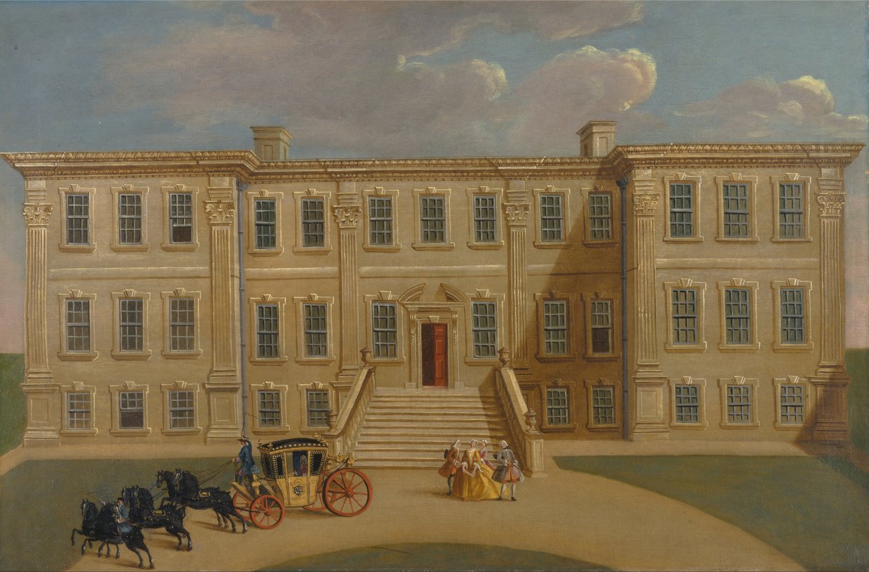 Calke Hall, Derbyshire, setet til Sir Henry Harpur, Bt. av Unbekannt Unbekannt