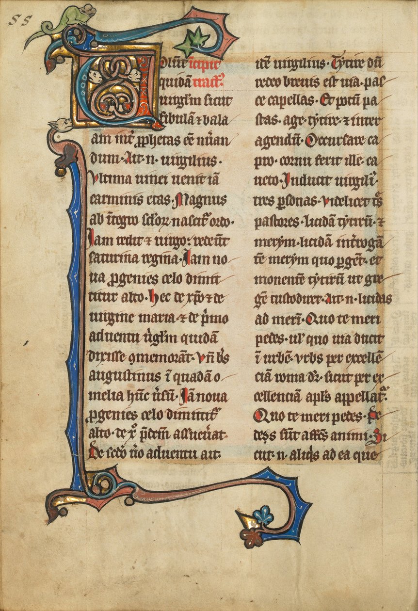 Dekorert Initial V av Unbekannt Unbekannt