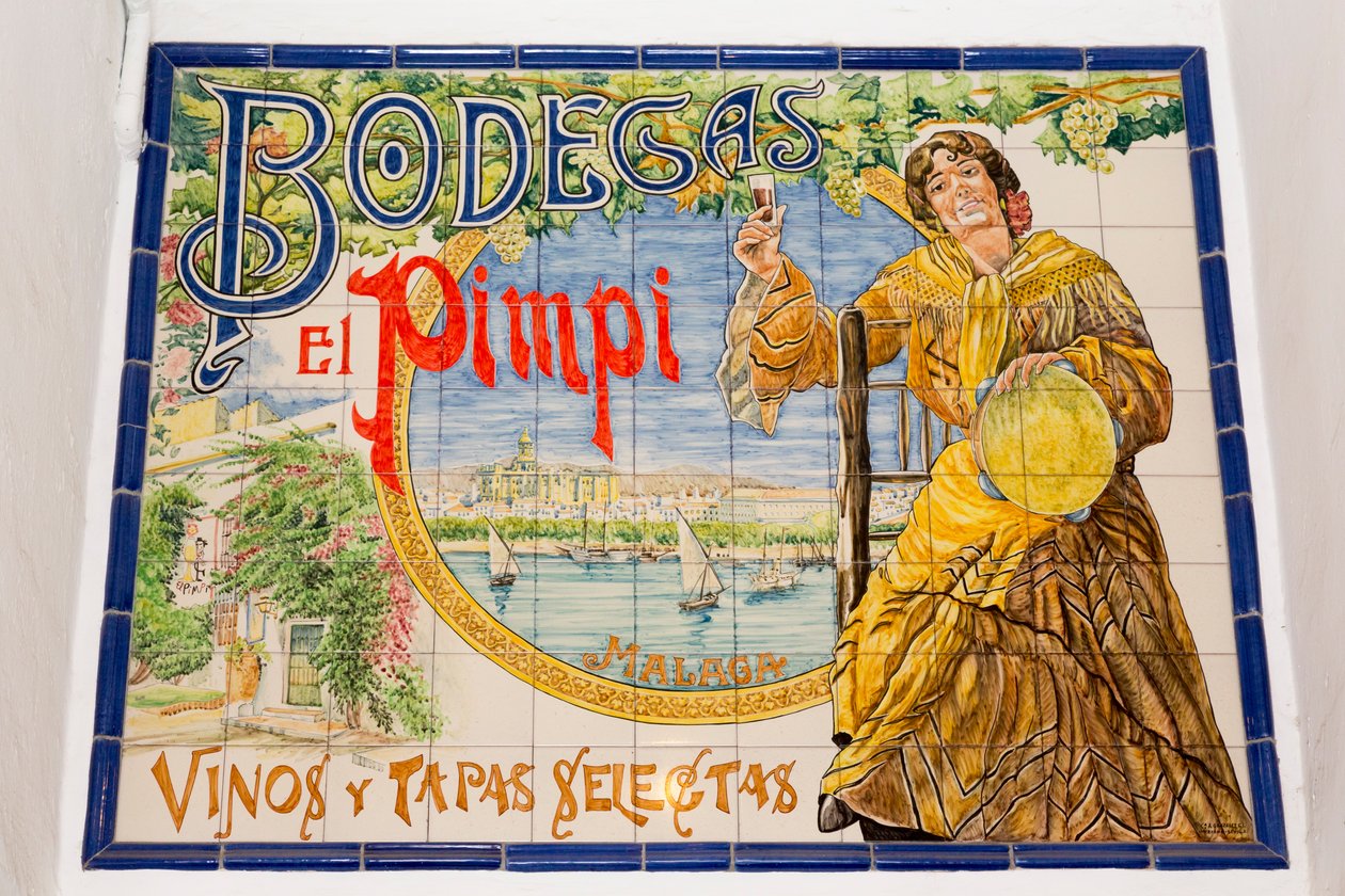 El Pimpi bodega, Malaga, Spania av Unbekannt Unbekannt