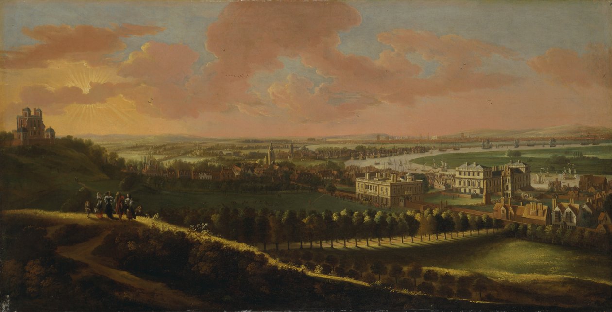 Greenwich, med London i det fjerne av Unbekannt Unbekannt