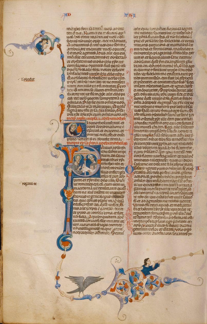 Initial P- Saint Paul ga et brev til en biskop av Unbekannt Unbekannt
