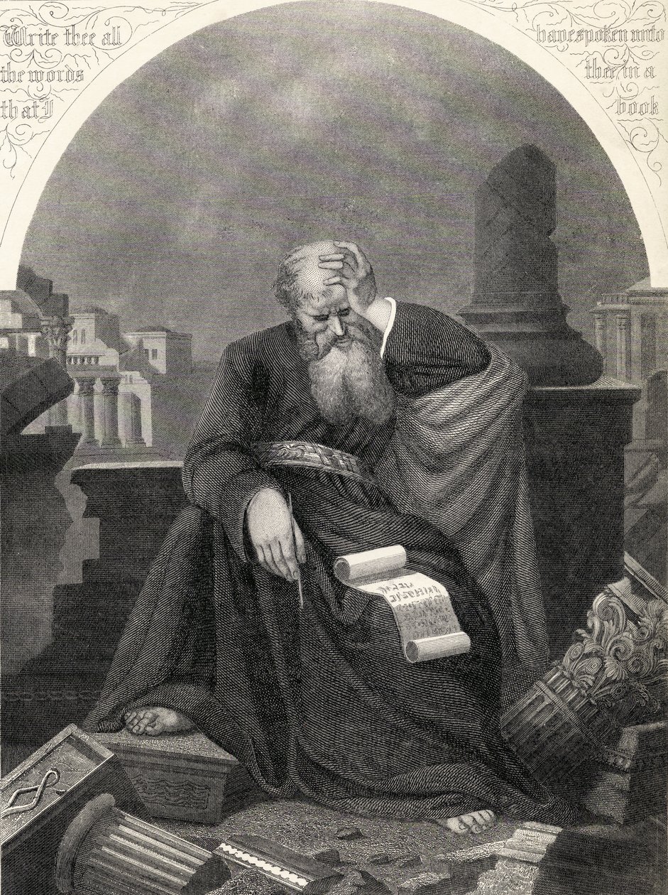 Jeremiah, gravert av S. Allen, fra 