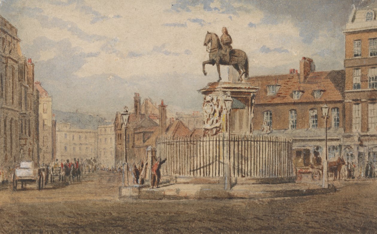King Charles -statuen, Whitehall av Unbekannt Unbekannt