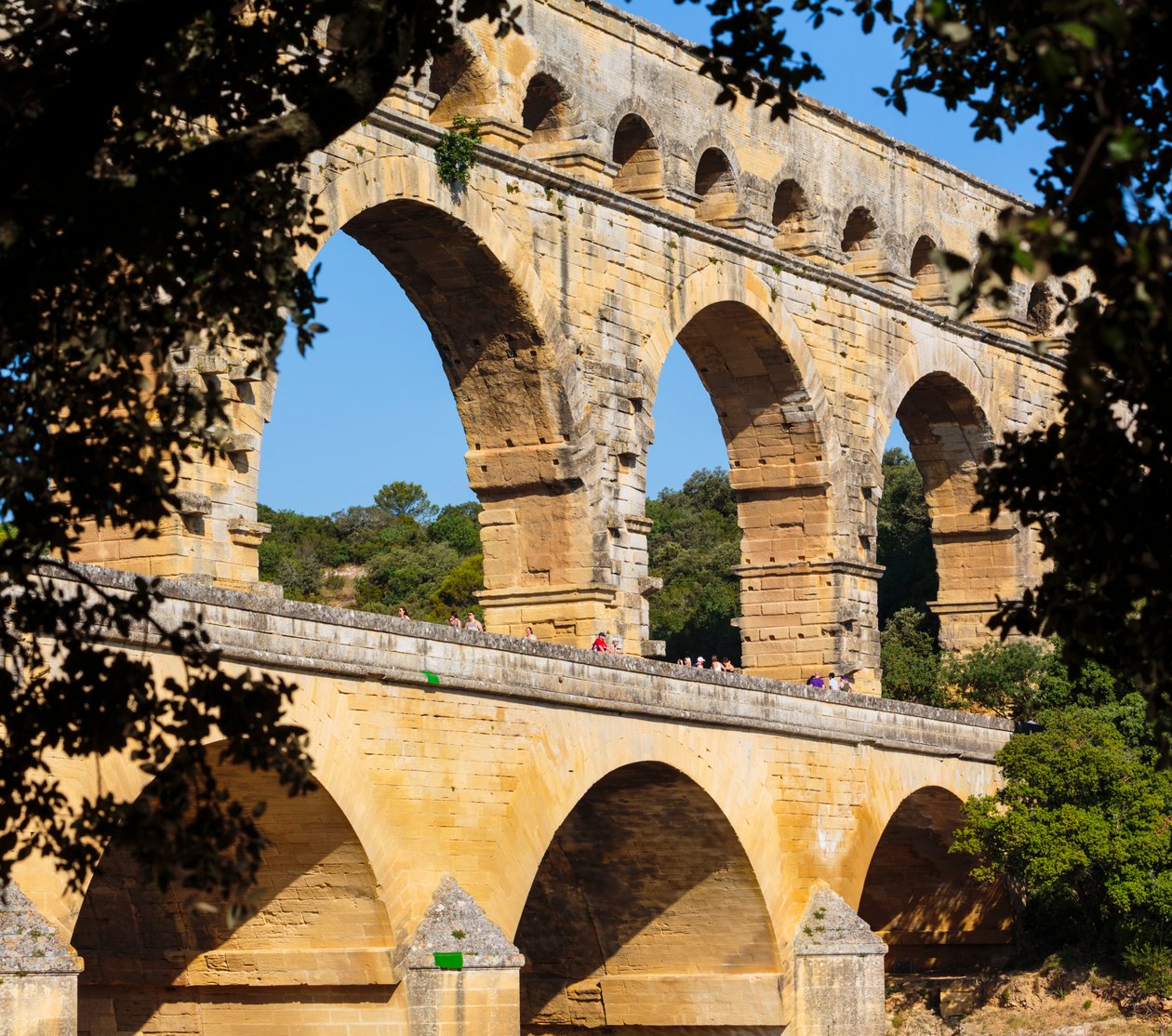 Pont du Gard, romersk akvedukt, Frankrike. av Unbekannt Unbekannt