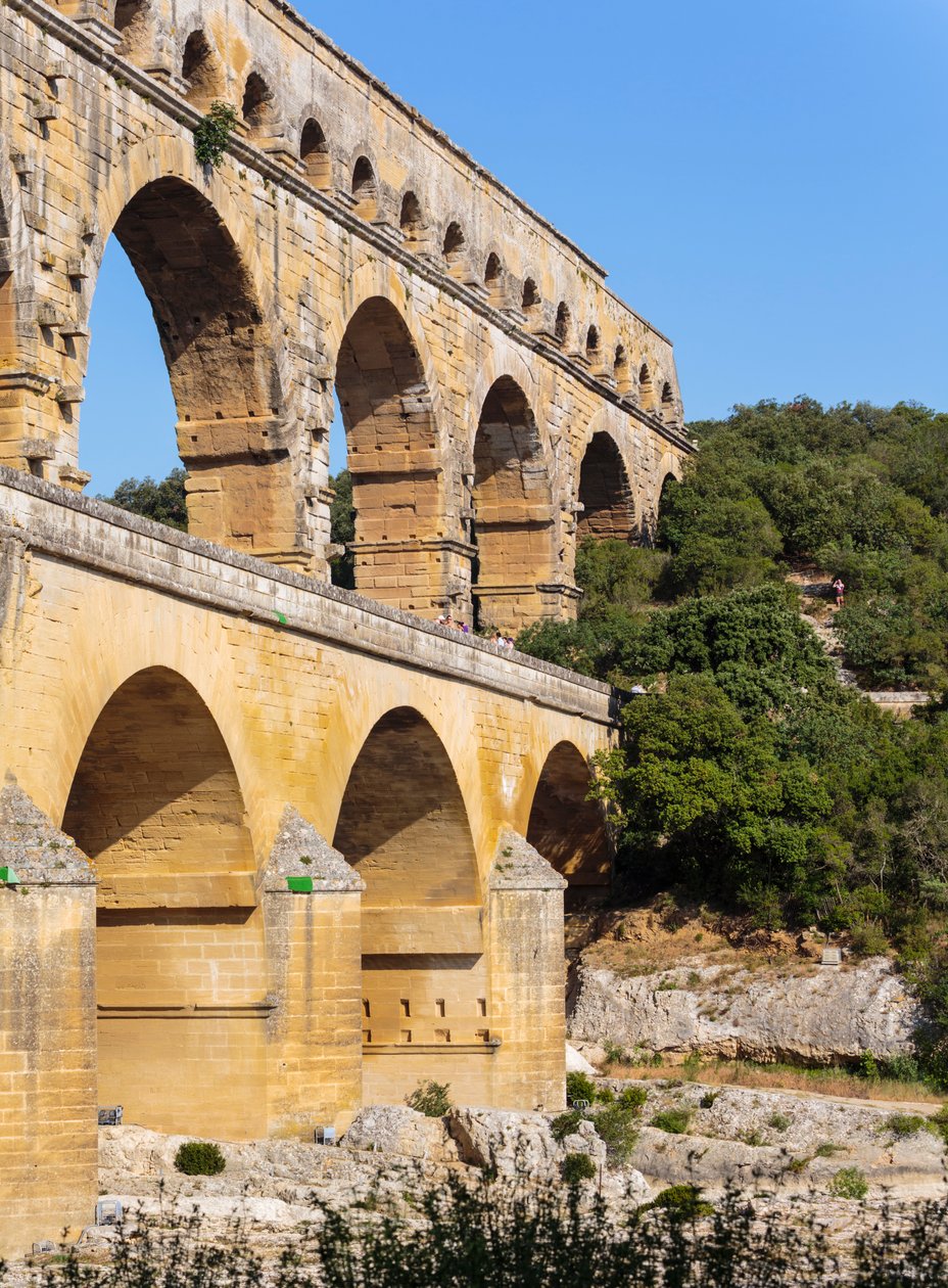 Pont du Gard, romersk akvedukt, Frankrike. av Unbekannt Unbekannt