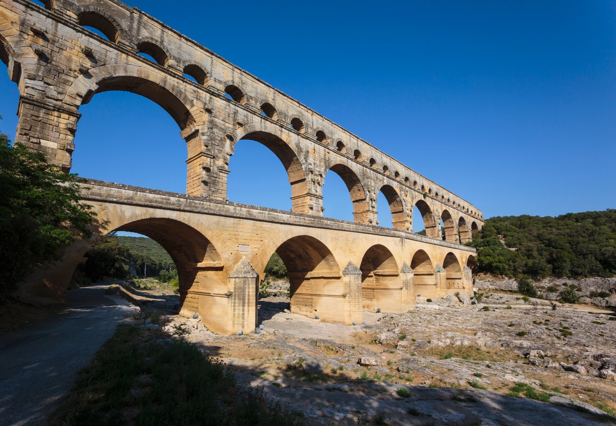 Pont du Gard, romersk akvedukt, Frankrike. av Unbekannt Unbekannt