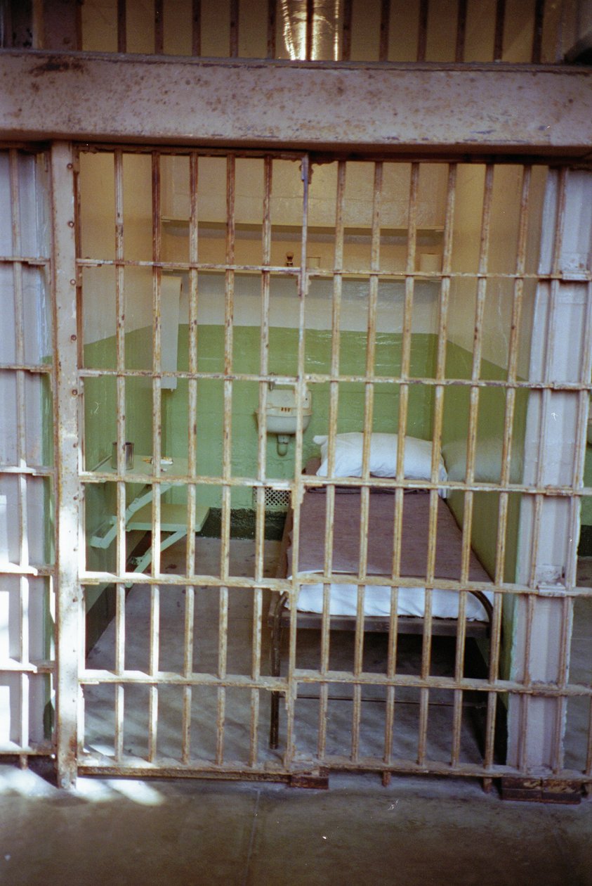 Fengselscelle i Alcatraz, 1994 av Unbekannt Unbekannt