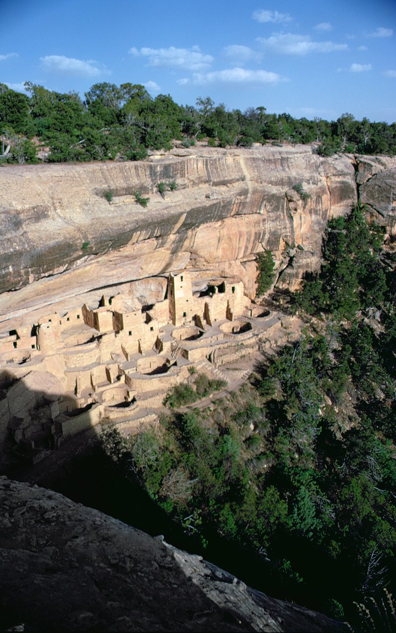 Pueblo indiske klippeboliger, bygget fra 1000- til 1300-tallet av Unbekannt Unbekannt