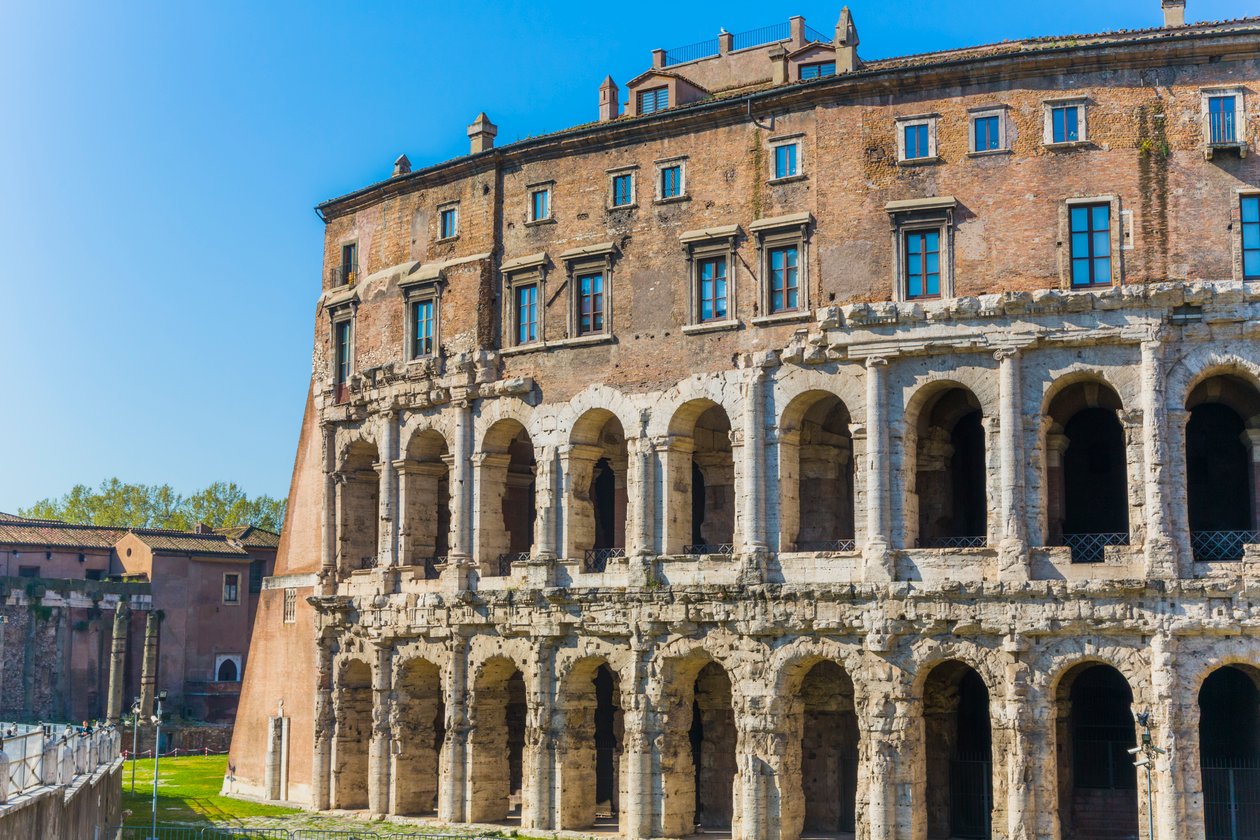 Roma, Italia. Marcellus teater. av Unbekannt Unbekannt