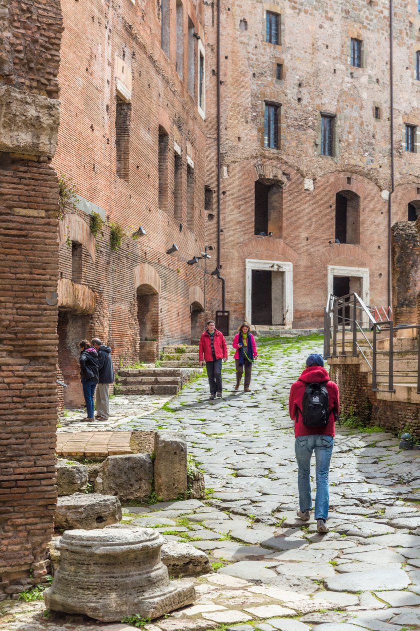 Roma, Italia. Trajans marked. Via Biberatica. av Unbekannt Unbekannt