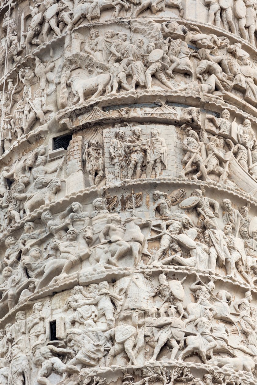 Roma, Italia. Trajans spalte. av Unbekannt Unbekannt