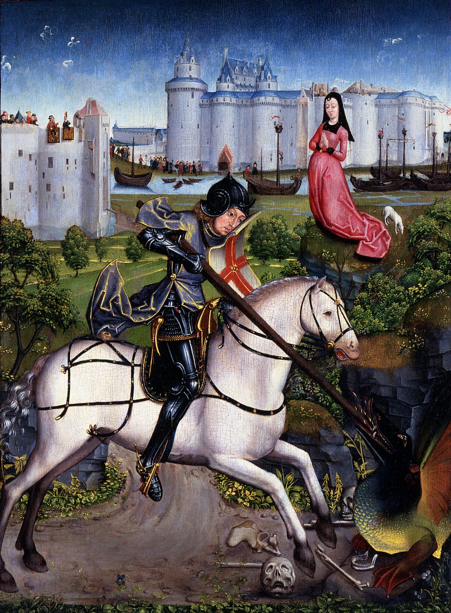 Saint George and the Dragon av Unbekannt Unbekannt