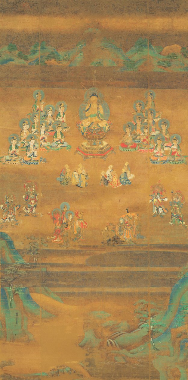 Shaka Preaching on Vulture Peak, Nara National Museum av Unbekannt Unbekannt