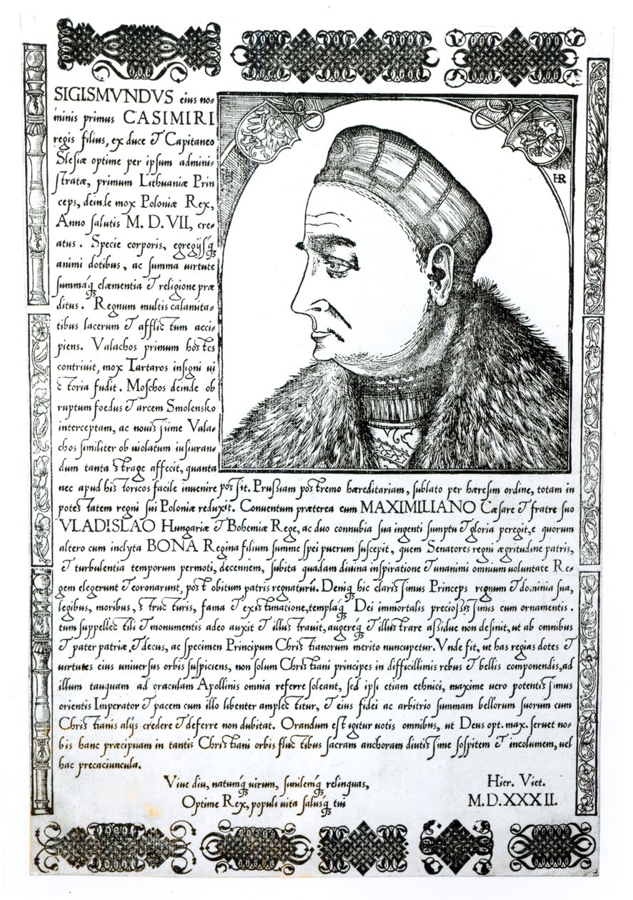 Sigismund I (1467-1548), 1532 av Unbekannt Unbekannt