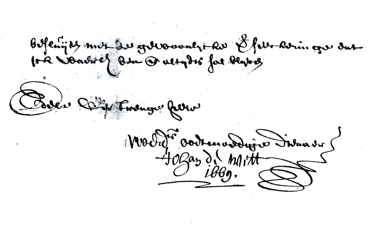 Signatur av Johan de Witt (1625-72) av Unbekannt Unbekannt