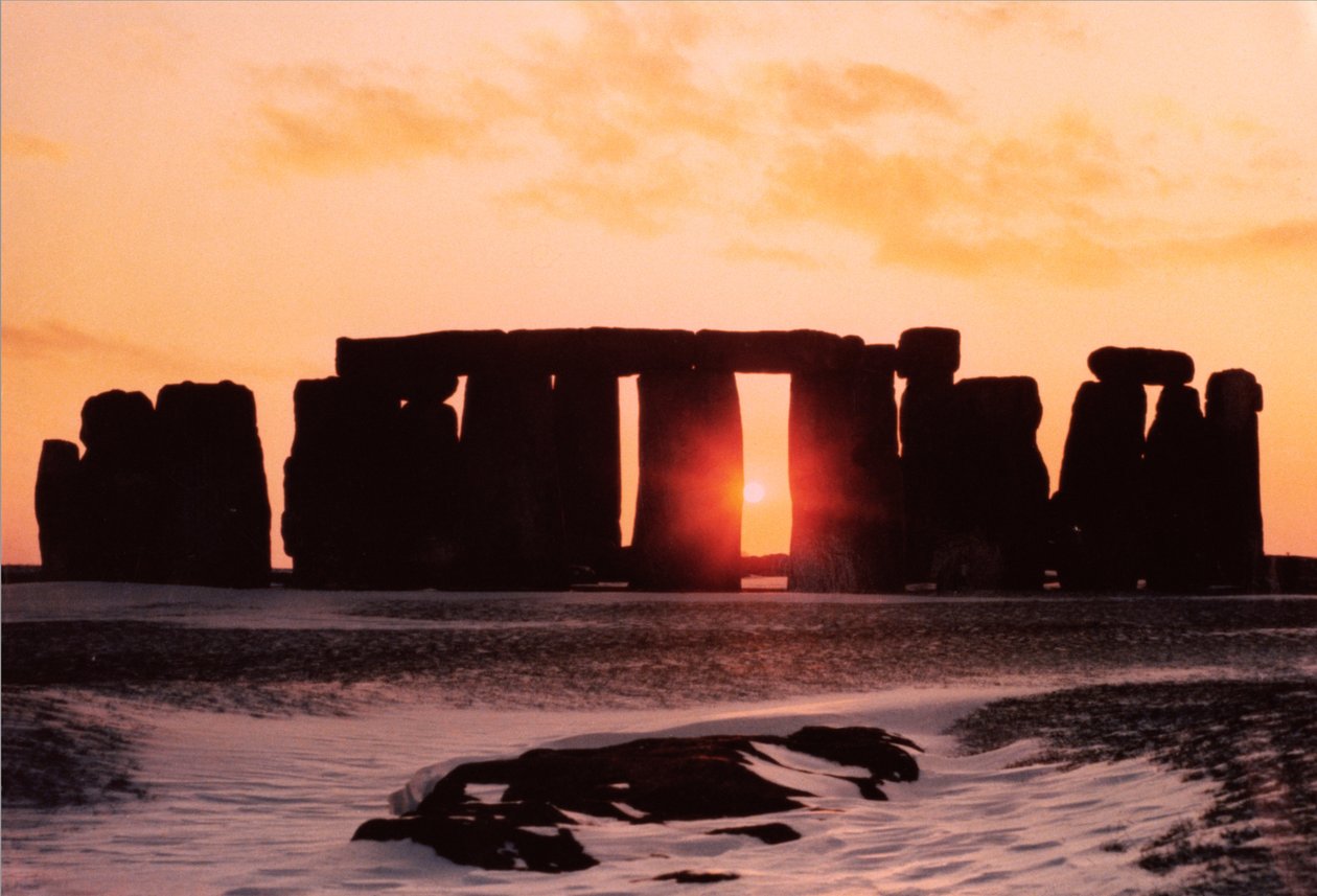 Stonehenge, vintersolverv av Unbekannt Unbekannt