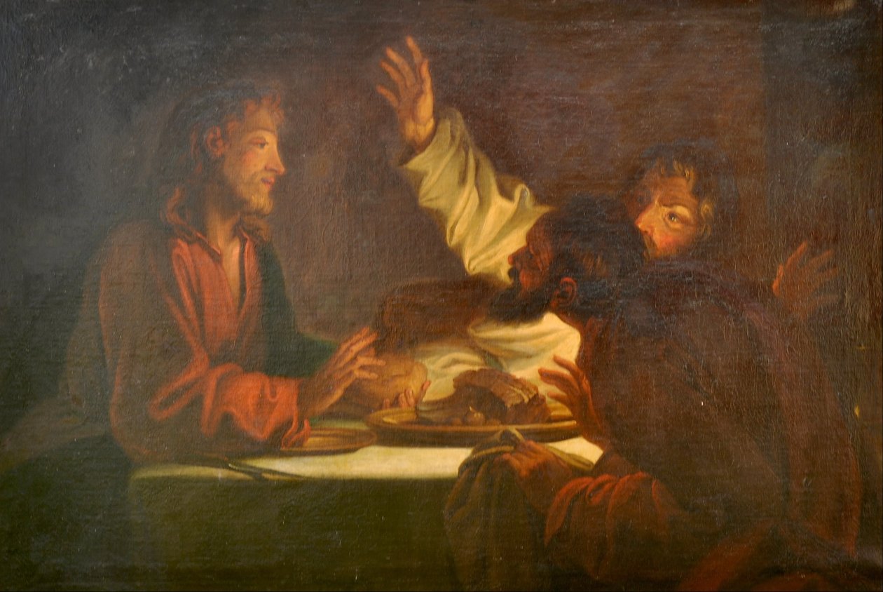 Kveldsmat på Emmaus av Unbekannt Unbekannt