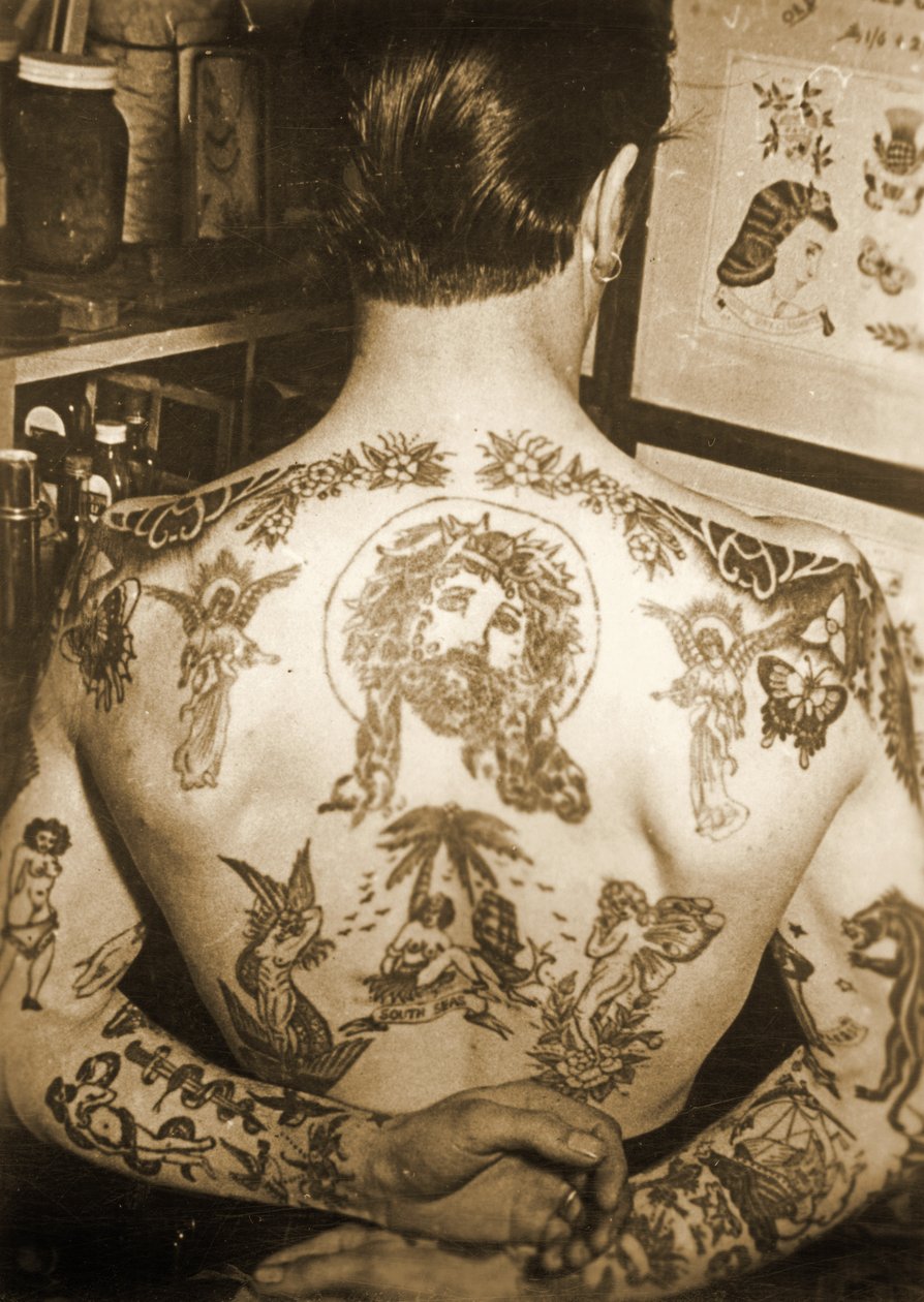 Tatovert mann av Unbekannt Unbekannt