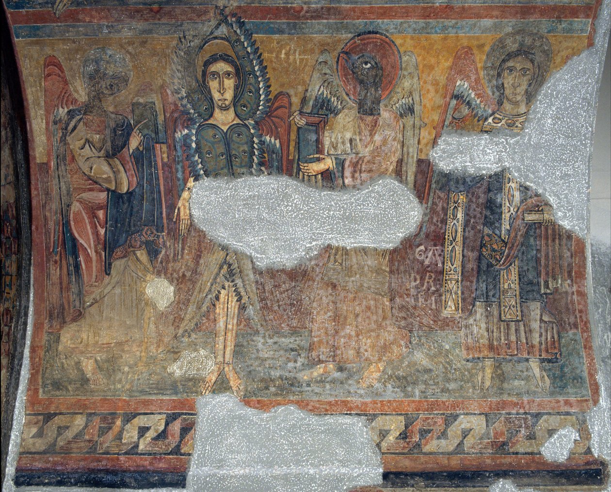 Tetramorph med Seraph og erkeengelen fra Santa Maria de Taüll av Unbekannt Unbekannt