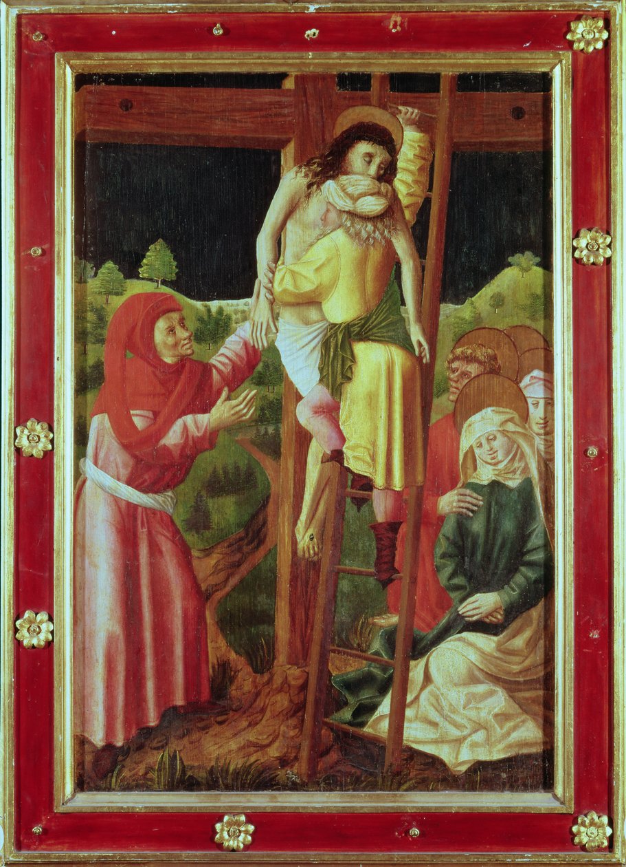 The Deposition, ca. 1490 (tempera på panel) av Unbekannt Unbekannt
