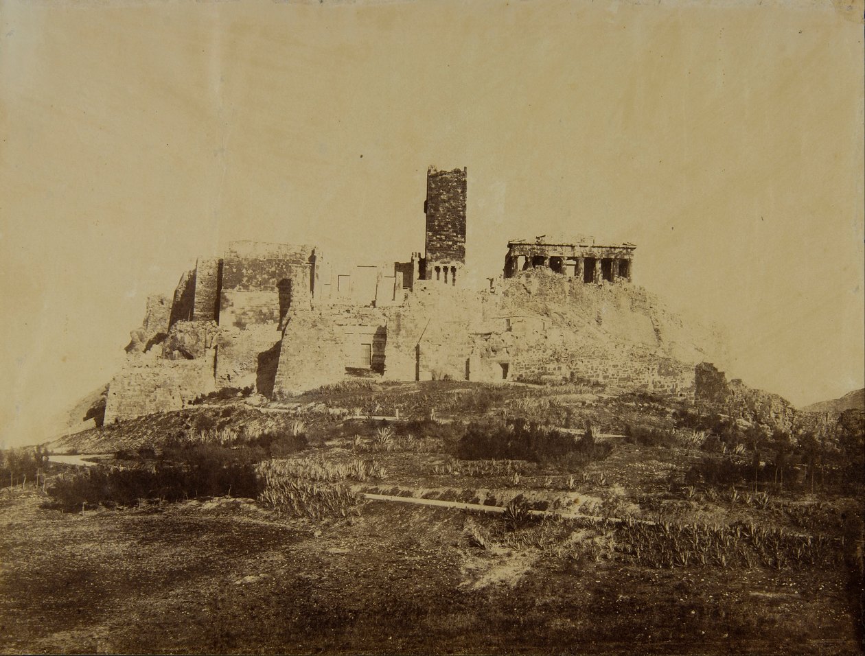 Vestsiden av Akropolis av Unbekannt Unbekannt