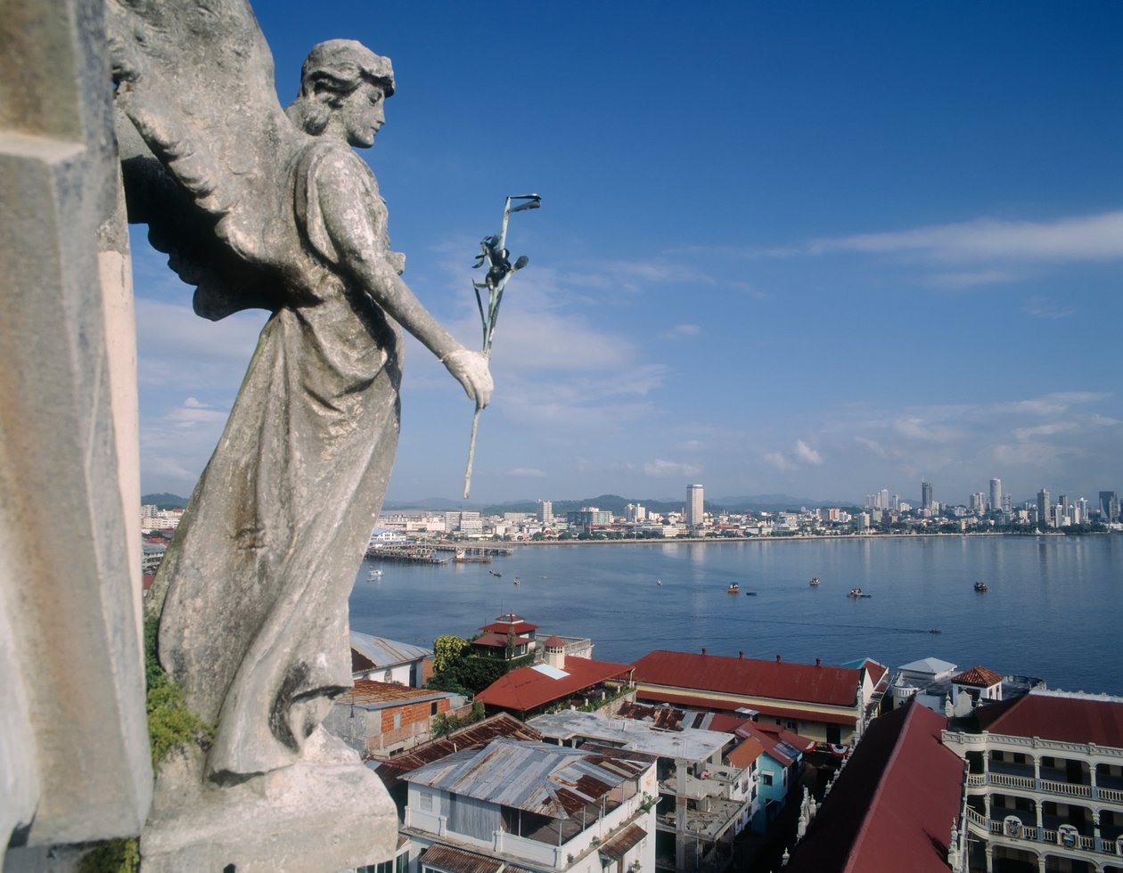 Utsikt over byen fra Iglesia de San Francisco Assis (bilde) av Unbekannt Unbekannt