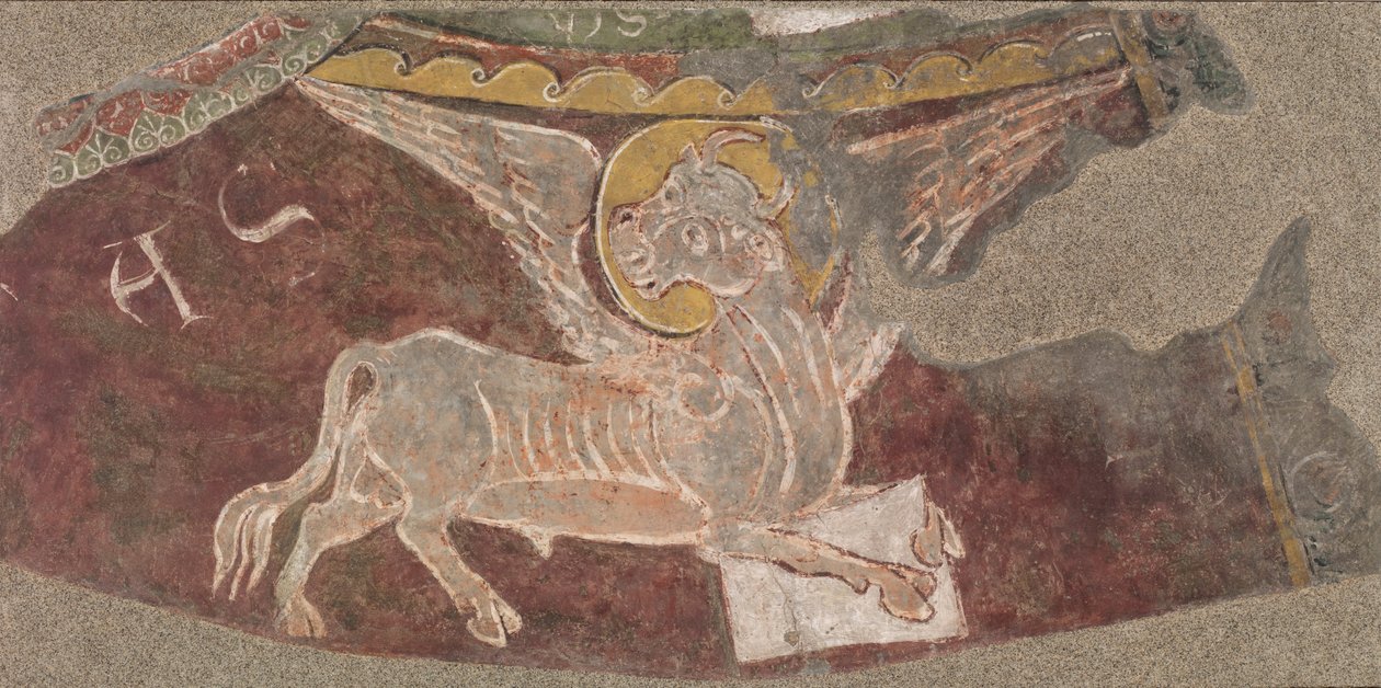 Winged Ox of Saint Luke fra Sant Esteve Andorra av Unbekannt Unbekannt