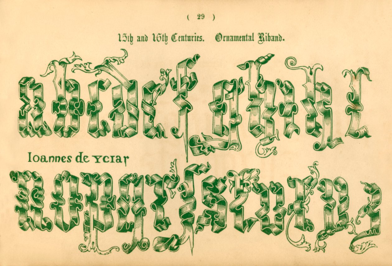 15. og 16. århundre. Ornamental bånd, 1862 av Unbekannt
