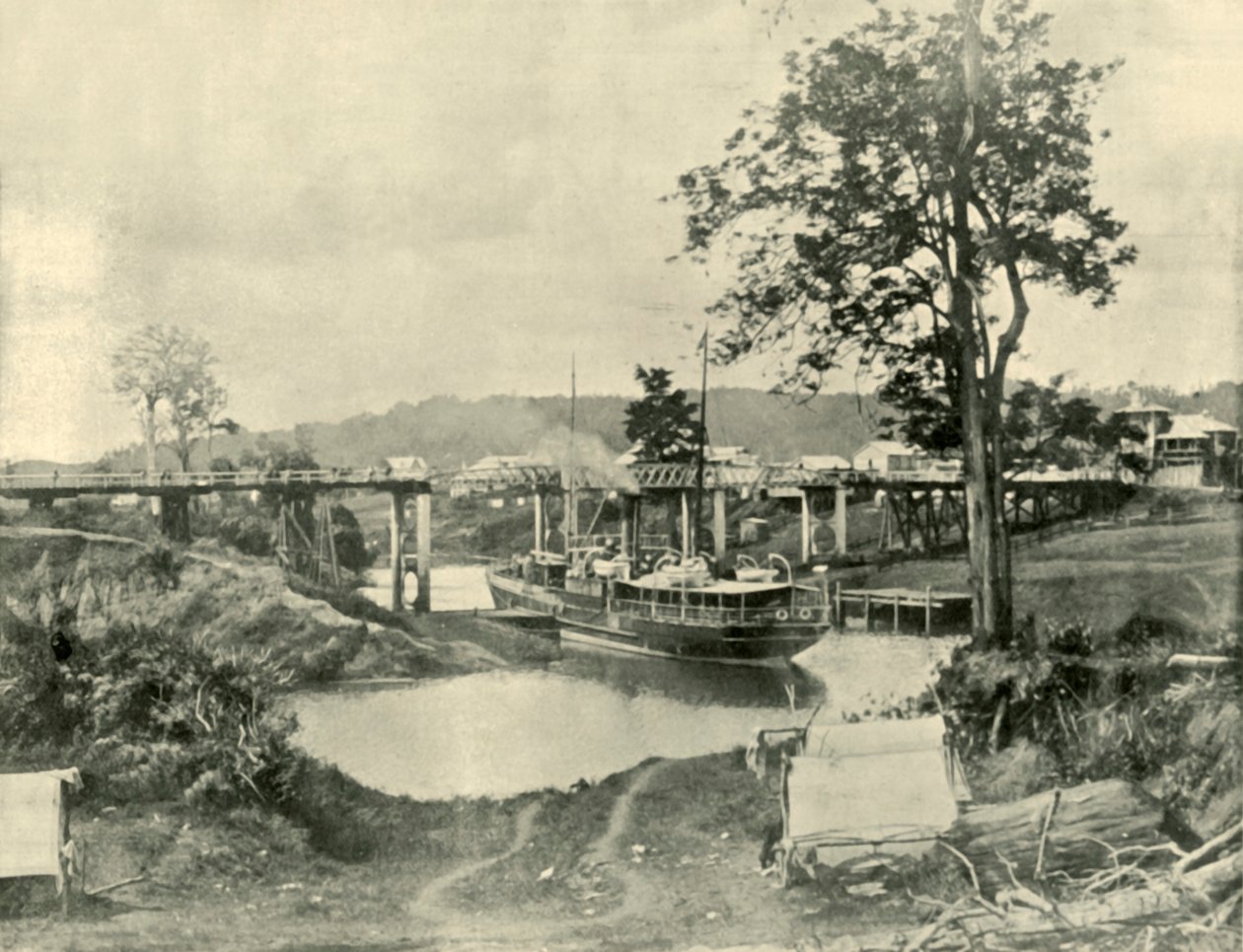 En bro ved Lismore, 1901. av Unbekannt