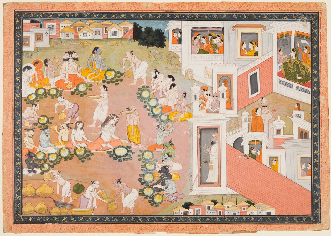 En fest for gudene, ca. 1810. av Unbekannt