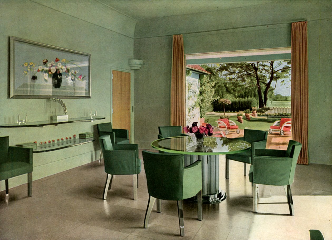 En fransk spisestue, 1938 av Unbekannt