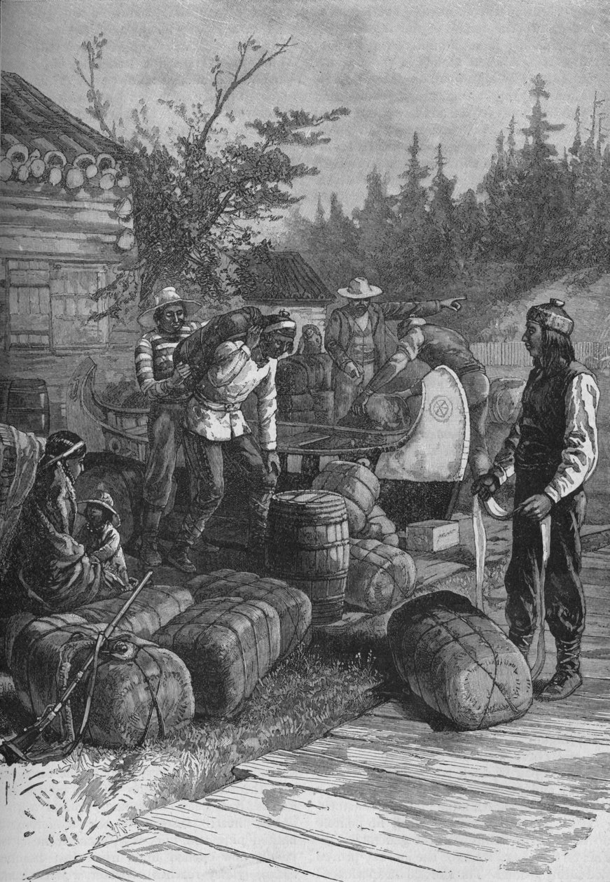 A Hudson Bay Companys Post, 1902 av Unbekannt
