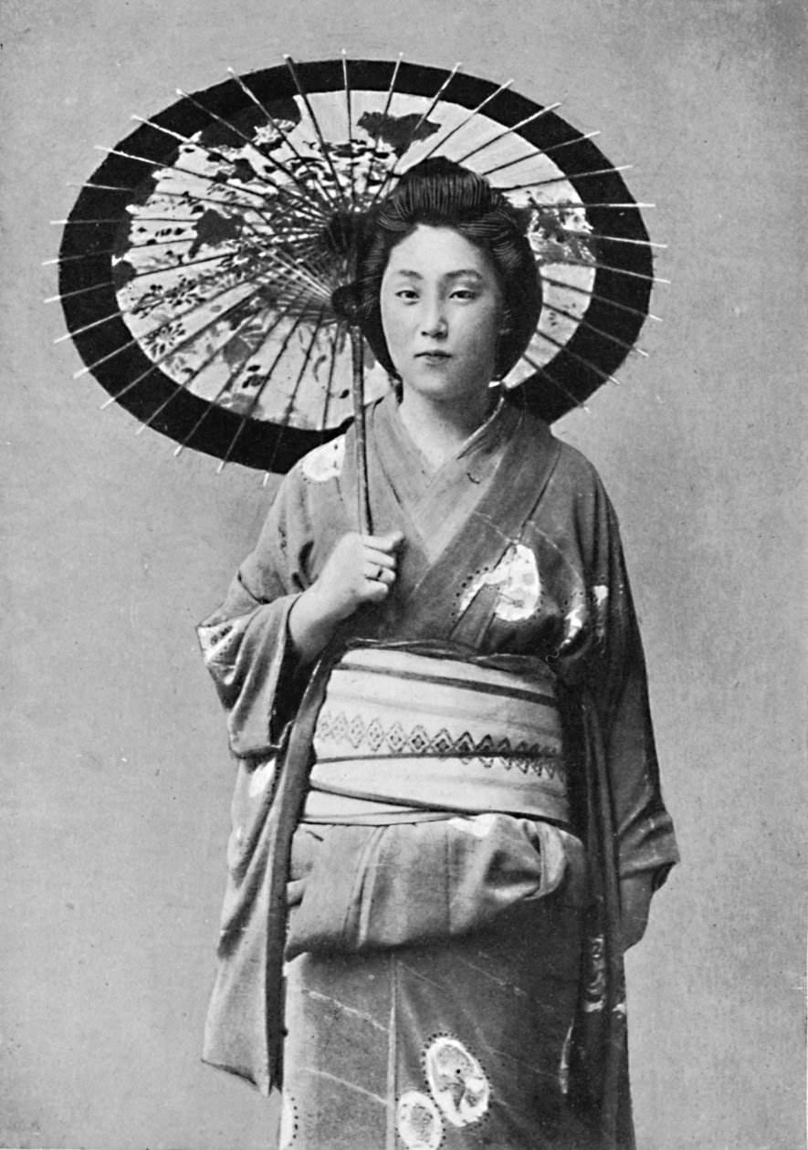 En japansk dame i gådrakt, 1902 av Unbekannt