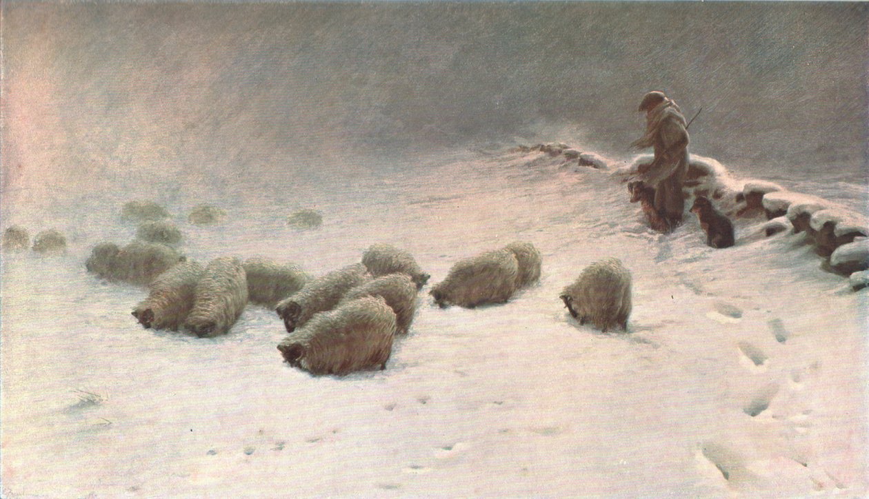 En gledesløs vinterdag, c1883, c1902. av Unbekannt