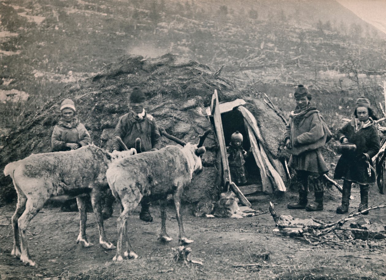 A Lapp Family, 1914. av Unbekannt