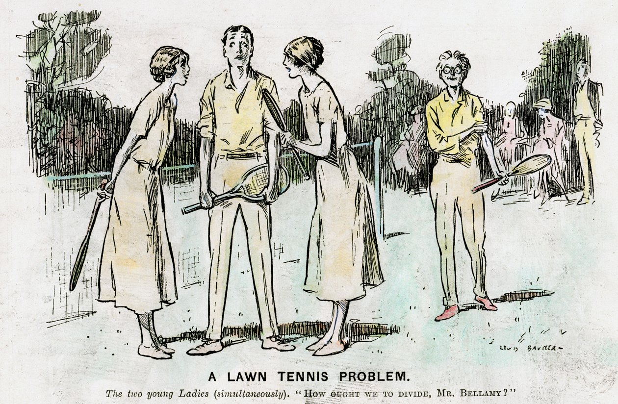 Et plentennisproblem, 1923 av Unbekannt