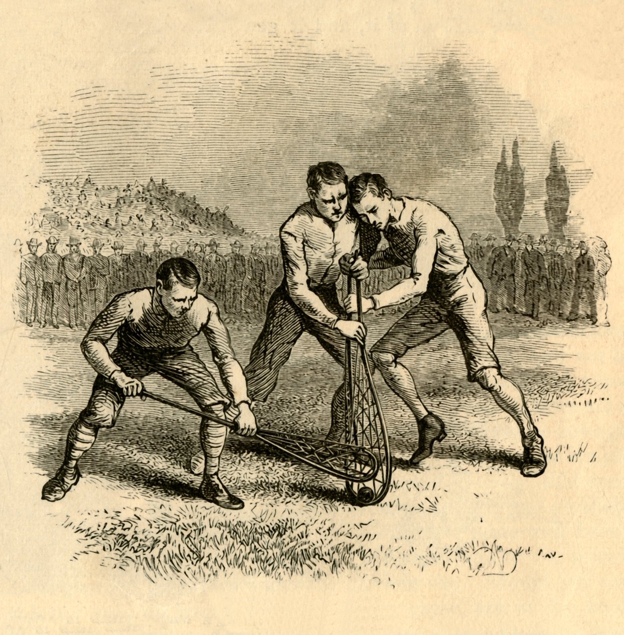 A Lively Scrimmage, 1881. av Unbekannt