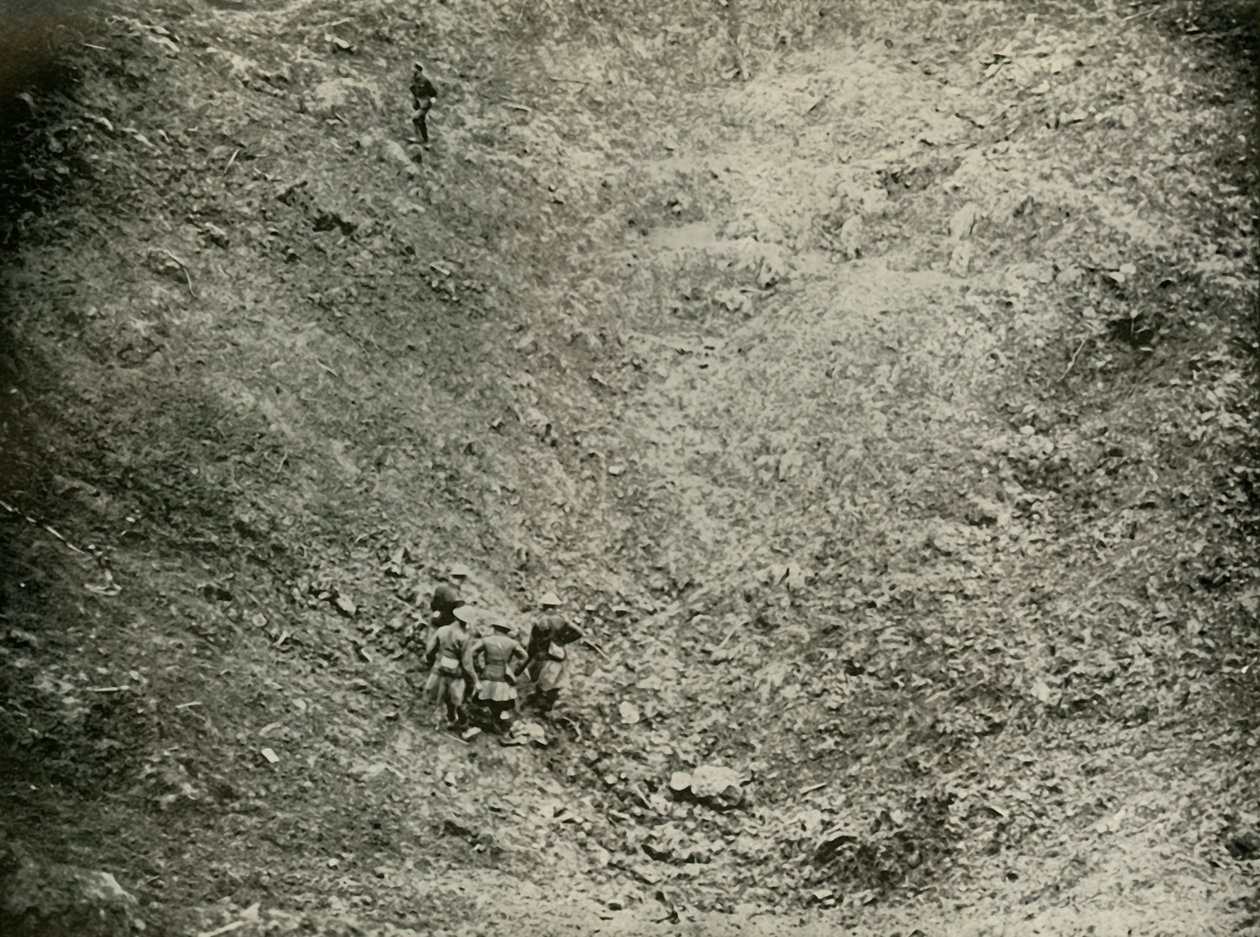 A Mine Crater in High Wood, 1919. av Unbekannt