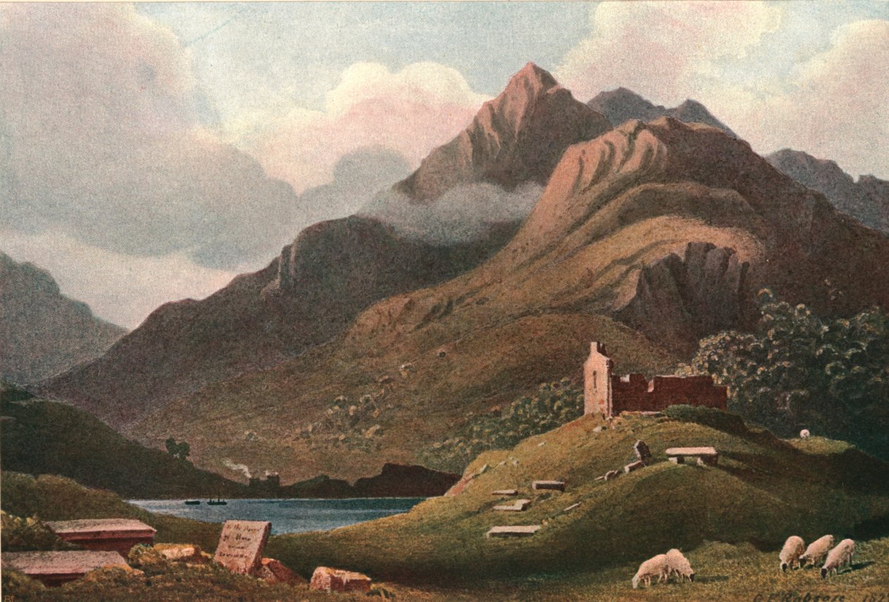 Et fjelllandskap - Ben Lomond, c1900. av Unbekannt