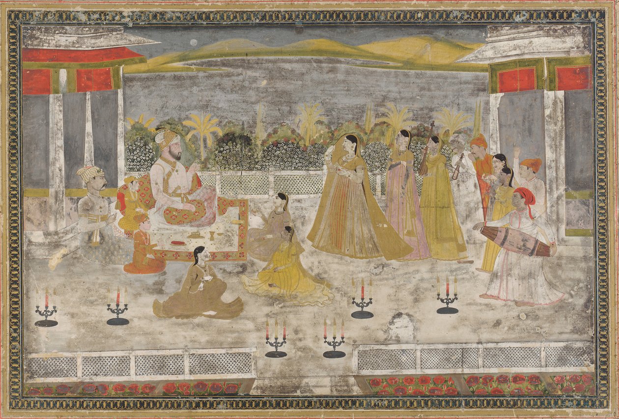 En palassscene, 1700-tallet. av Unbekannt