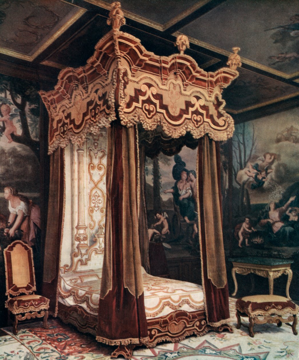 A Royal Bedstead, 1910 av Unbekannt