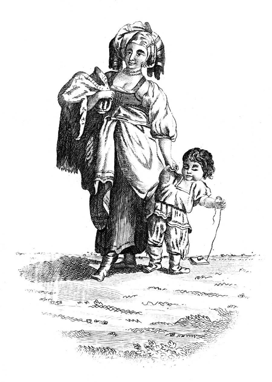 En russisk kvinne, 1800-tallet av Unbekannt