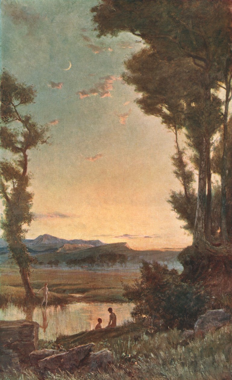 A Sylvan Stream, sent på 1800-tallet, c1902. av Unbekannt