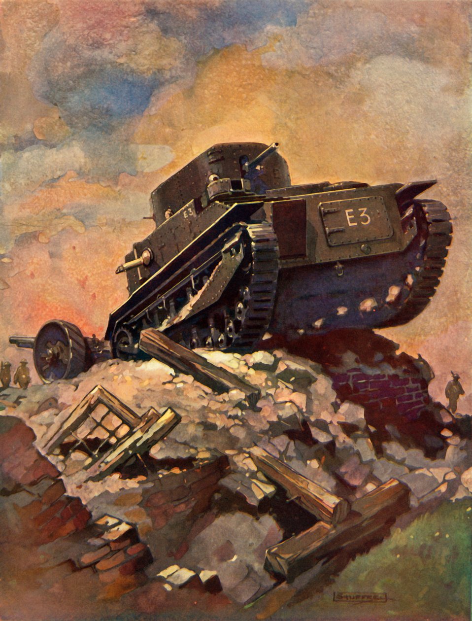 En tank, c1930. av Unbekannt