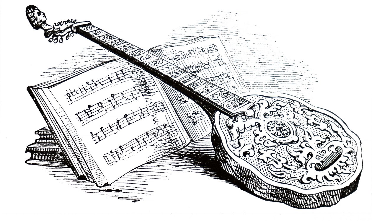 En Tudor-siter og musikkbok. av Unbekannt