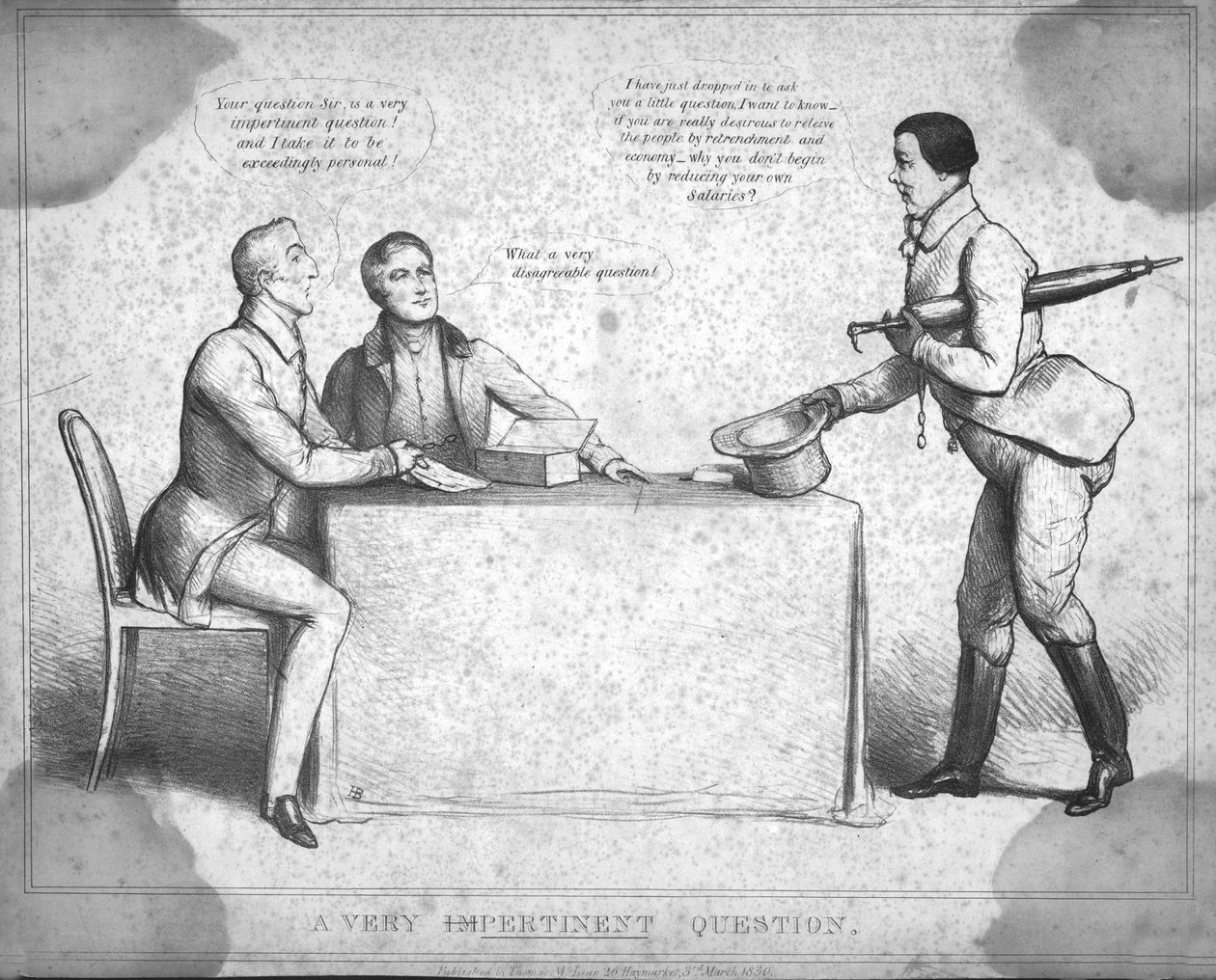 Et veldig viktig spørsmål., 1830 av Unbekannt